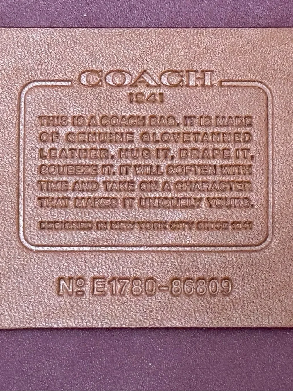 Coach 1941 Rogue Link Glovetanned Leather Tote Bag Brown Chocolate Bag - Picture 14 of 15